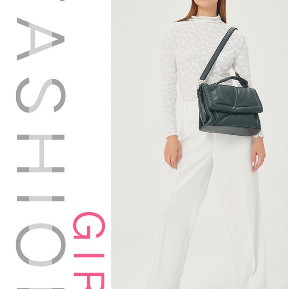 New Silver Gray Down Puff Shoulder Bag Handbag Tote bag Puffy Soft Carry On Bag - Picture 5 of 8